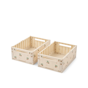 Weston Printed Storage Box M 2-pack - Peach / Sea shell - Liewood
