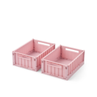 Weston Storage Box S 2-pack - Rose blush - Liewood
