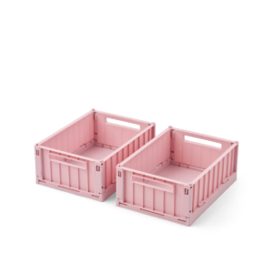 Weston Storage Box S 2-pack - Rose blush - Liewood