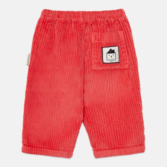 Whk corduroy baby pants - Red - Weekend House Kids