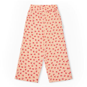 Wide Leg Pants - Cherry AOP - Petit Blush