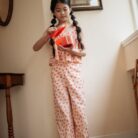 Wide Leg Pants - Cherry AOP - Petit Blush