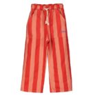 Wide Pants - Lotie Embroidery Red Stripes Papaya - Lotiekids