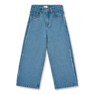Wide leg Jeans - Mid Blue − Petit Blush