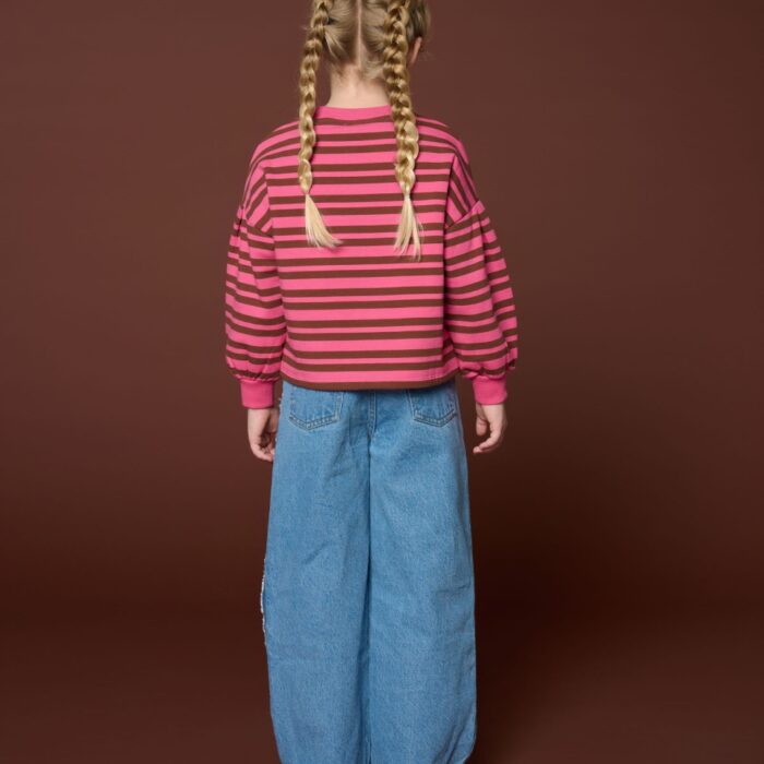 Wide leg Jeans - Mid Blue − Petit Blush Wide leg Jeans - Mid Blue − Petit Blush
