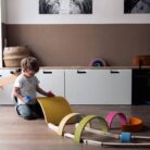 Wobbel Pro Blank Gelakt Met Vilt - Mustard