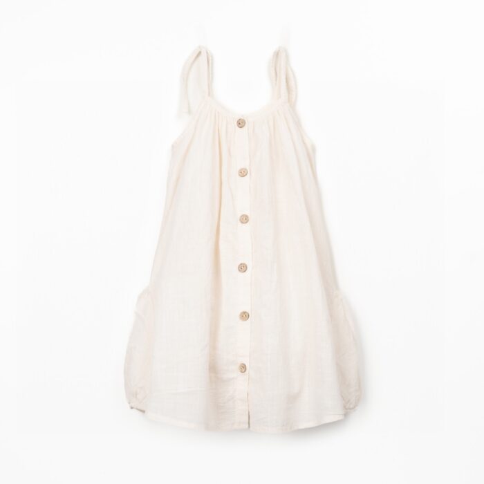 Woven Dress - White - Play Up Junior