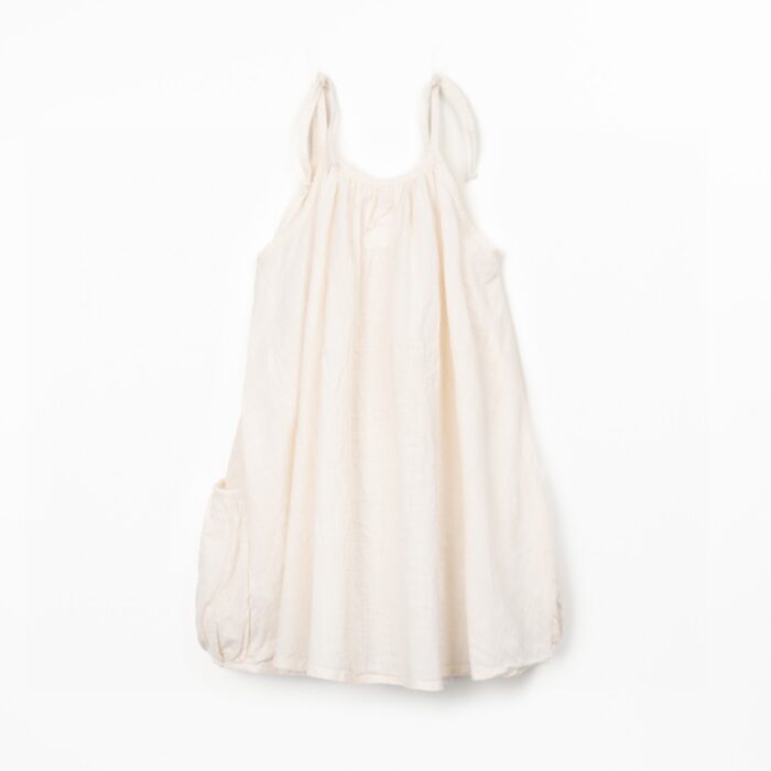 Woven Dress - White - Play Up Junior