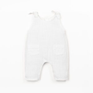 Woven Jumpsuit - White - Play Up