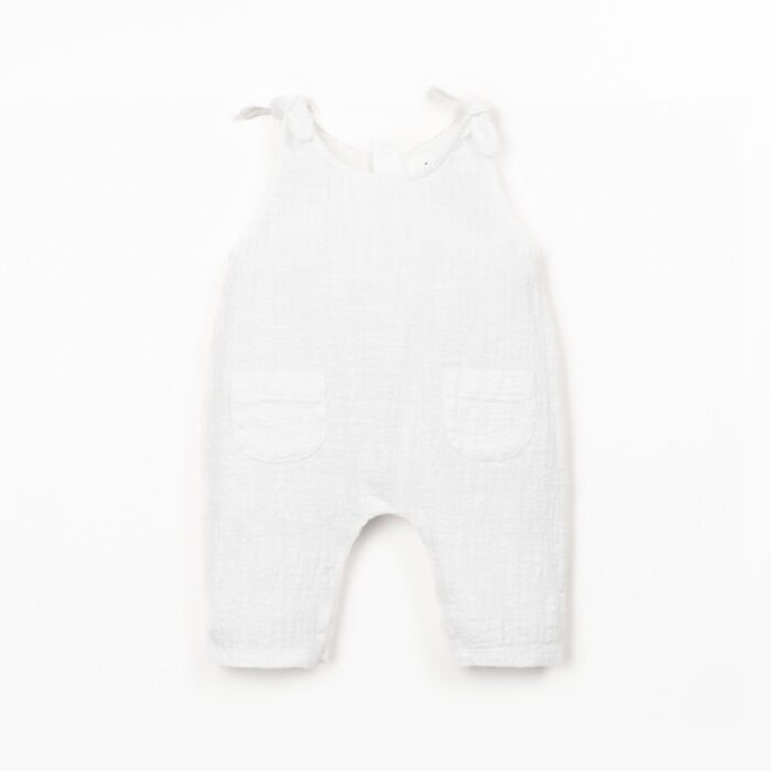 Woven Jumpsuit - White - Play Up
