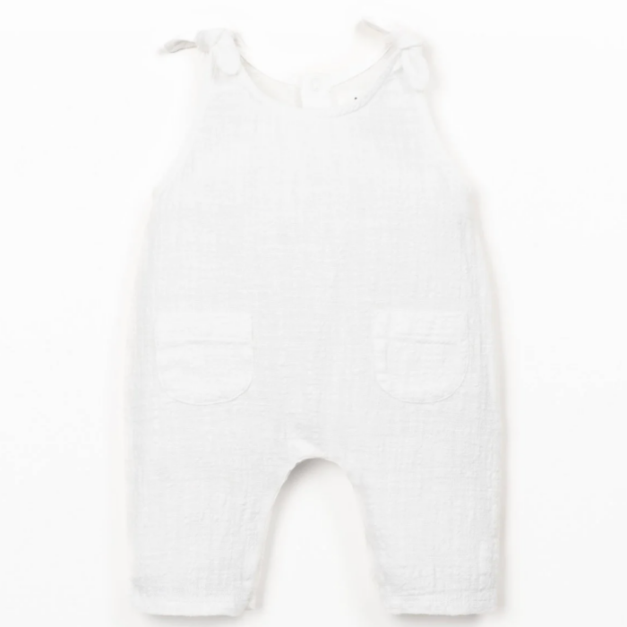 Woven Jumpsuit - White - Play Up
