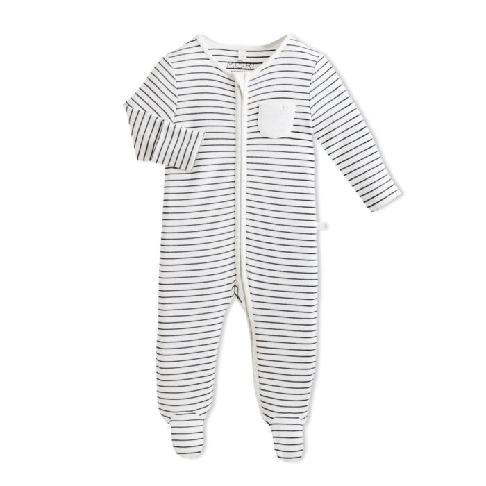 Zip-Up Pyjama - Navy - Mori Zip-Up Pyjama - Navy - Mori