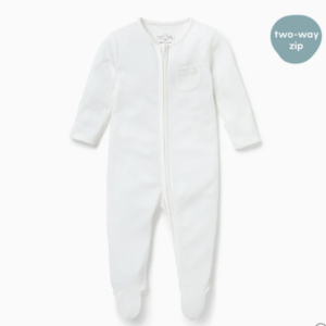 Zip-Up Pyjama - White - Mori
