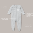 Zip-Up Pyjama - White - Mori