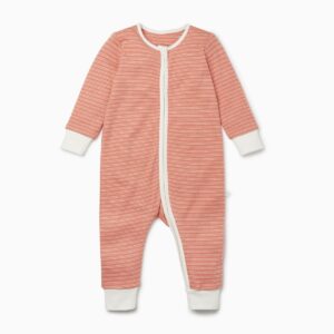 Zip Up Pyjama - Coral - Mori
