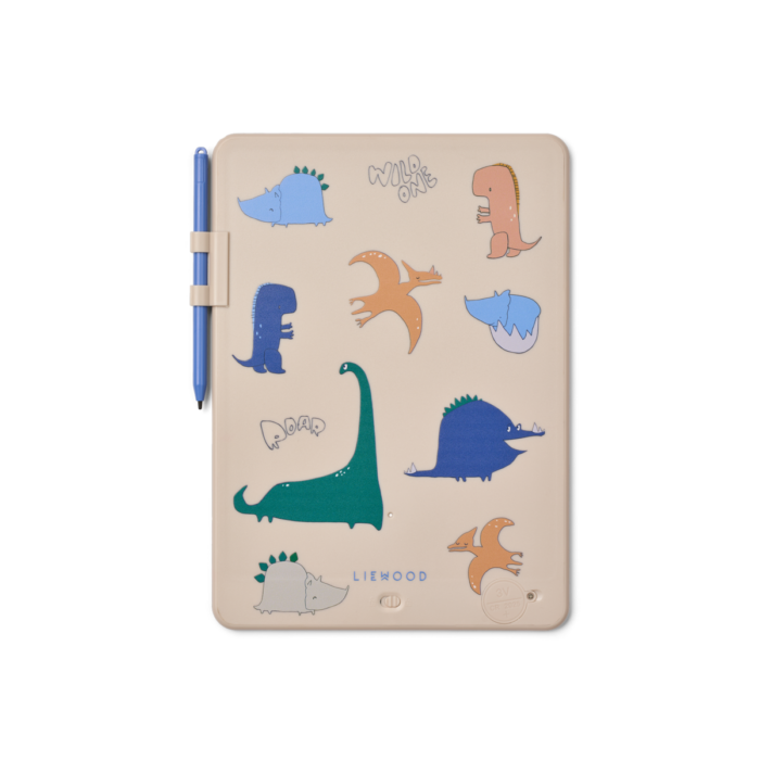 Zora Magic Drawing Board 10 Inches - Dino roar / Sandy - Liewood