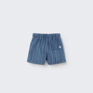baby bermuda shorts - striped denim - My Little Cozmo
