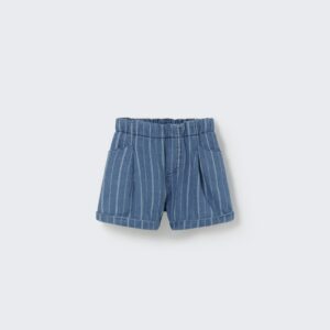 baby bermuda shorts - striped denim - My Little Cozmo baby bermuda shorts - striped denim - My Little Cozmo