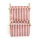 Wandopberger textiel gestreept - Clay Pink - Kid's Concept