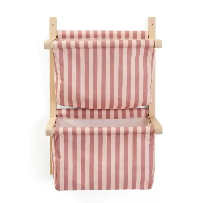 Wandopberger textiel gestreept - Clay Pink - Kid's Concept