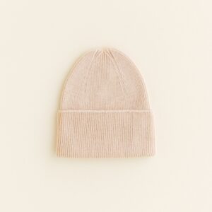 Beanie Newborn - Oat - HVID
