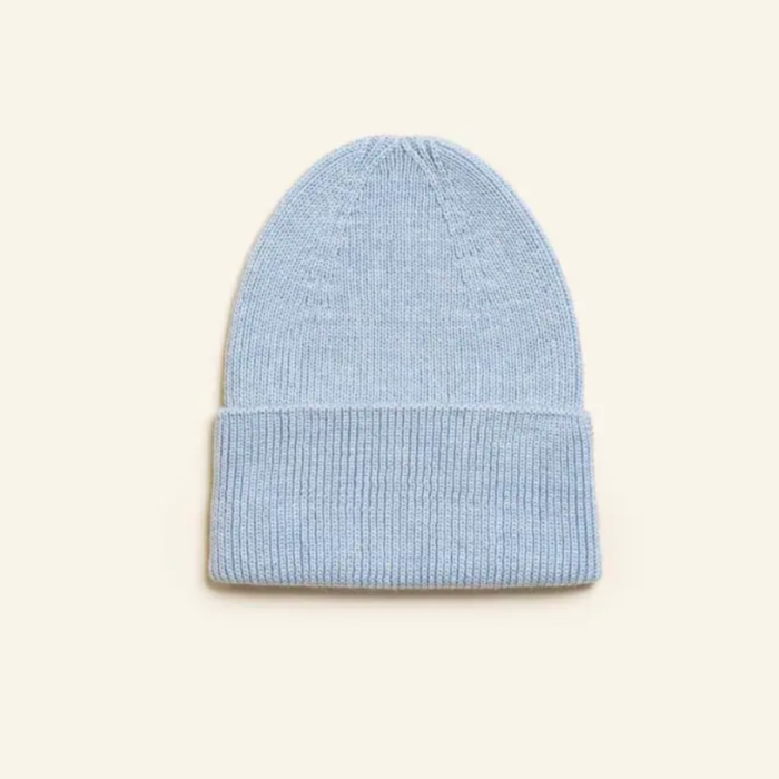 Beanie Newborn - Sky - HVID Beanie Newborn - Sky - HVID