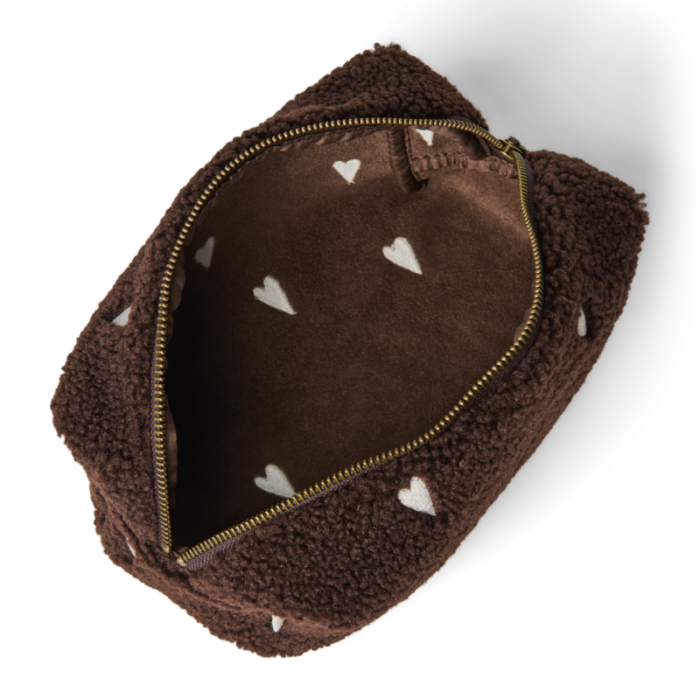 Chocolate Teddy Hearts Pouch - Studio Noos Chocolate Teddy Hearts Pouch - Studio Noos