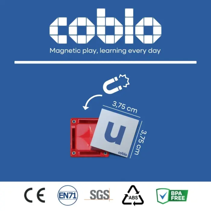 Coblo Mini Letters - 40 tegels & 60 toppers - Coblo Coblo Mini Letters - 40 tegels & 60 toppers - Coblo