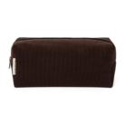 Dark Brown Rib Puffy Pouch - Studio Noos