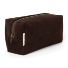Dark Brown Rib Puffy Pouch - Studio Noos