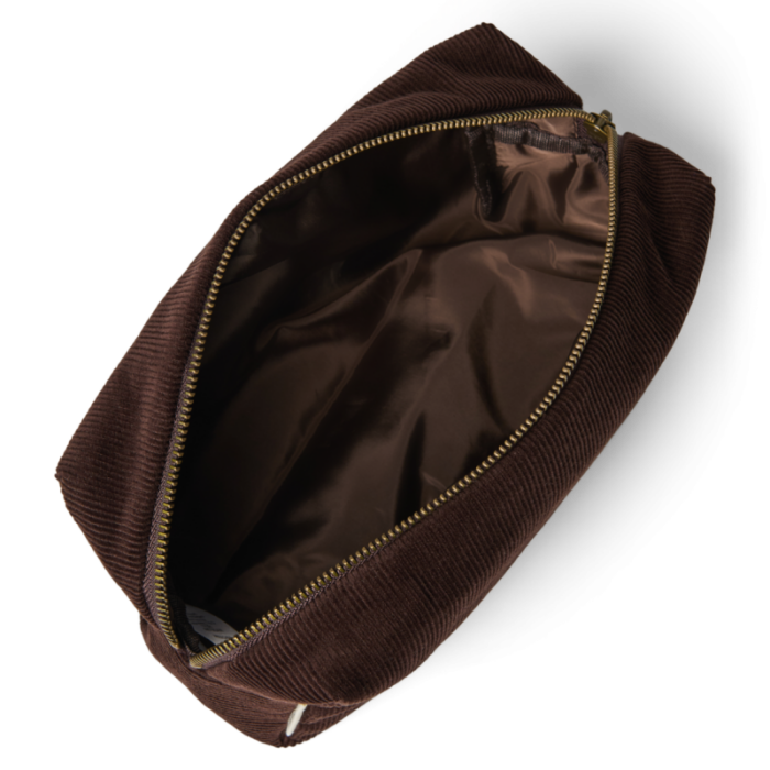 Dark Brown Rib Puffy Pouch - Studio Noos Dark Brown Rib Puffy Pouch - Studio Noos