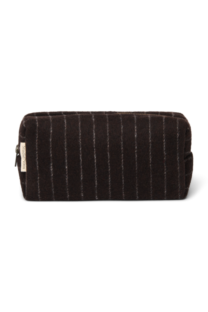 Flannel Chalkstripe Pouche - Brown - Studio Noos