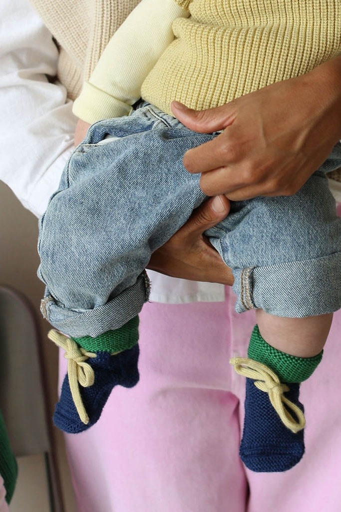 Happy Booties - Blue/Grass - HVID Happy Booties - Blue/Grass - HVID
