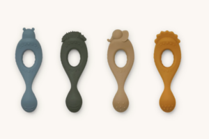Liva Silicone Spoon 4-Pack - Safari Blue Mix - Liewood