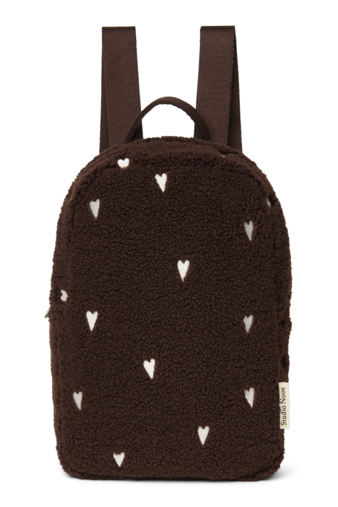 Mini Teddy Rugzakje - Chocolate Hearts - Studio Noos