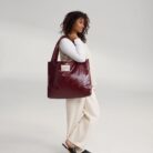 Mom Bag - Burgundy Vegan Leather - Studio Noos