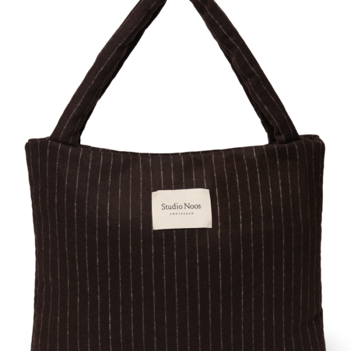 Mom bag - Brown Flannel Chalkstripe - Studio Noos Mom bag - Brown Flannel Chalkstripe - Studio Noos