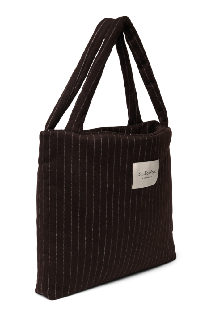 Mom bag - Brown Flannel Chalkstripe - Studio Noos Mom bag - Brown Flannel Chalkstripe - Studio Noos