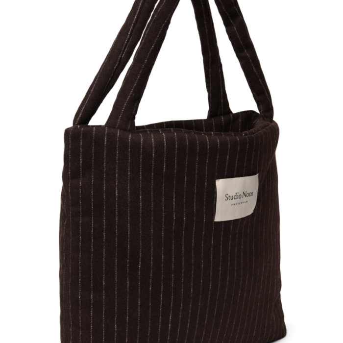 Mom bag - Brown Flannel Chalkstripe - Studio Noos Mom bag - Brown Flannel Chalkstripe - Studio Noos