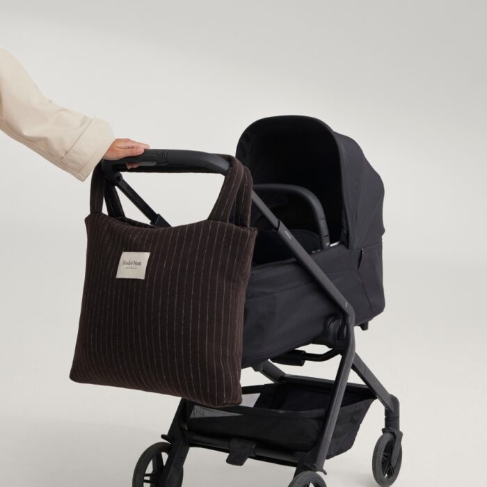 Mom bag - Brown Flannel Chalkstripe - Studio Noos Mom bag - Brown Flannel Chalkstripe - Studio Noos