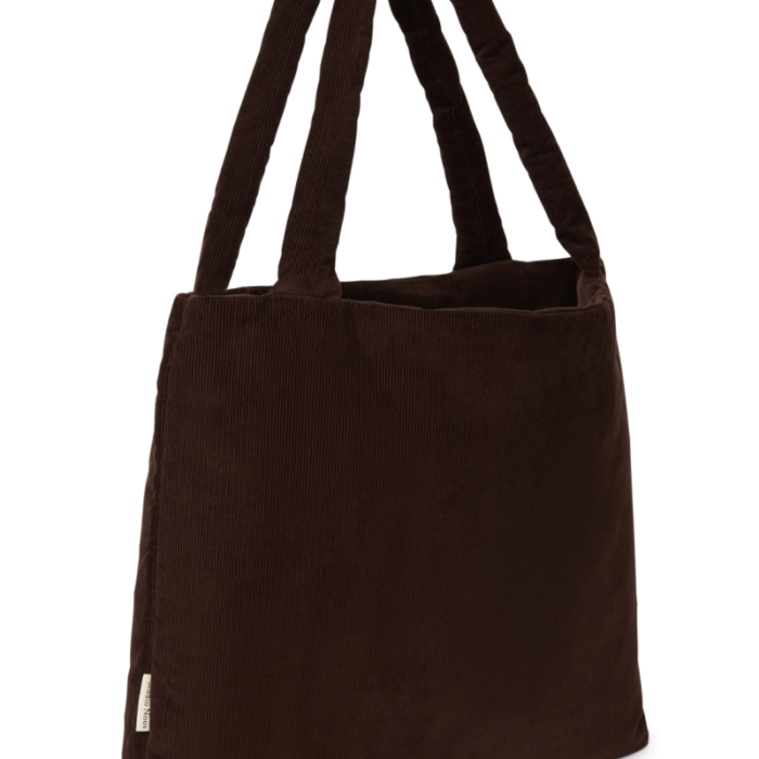 Mom bag - Dark Brown Rib Puffy - Studio Noos Mom bag - Dark Brown Rib Puffy - Studio Noos