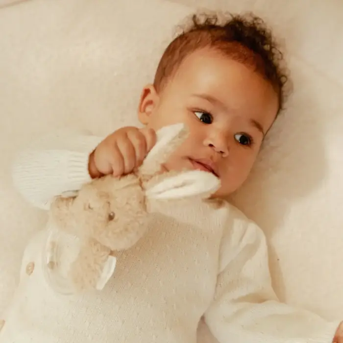 Ringrammelaar Beige Bunny - Little Dutch