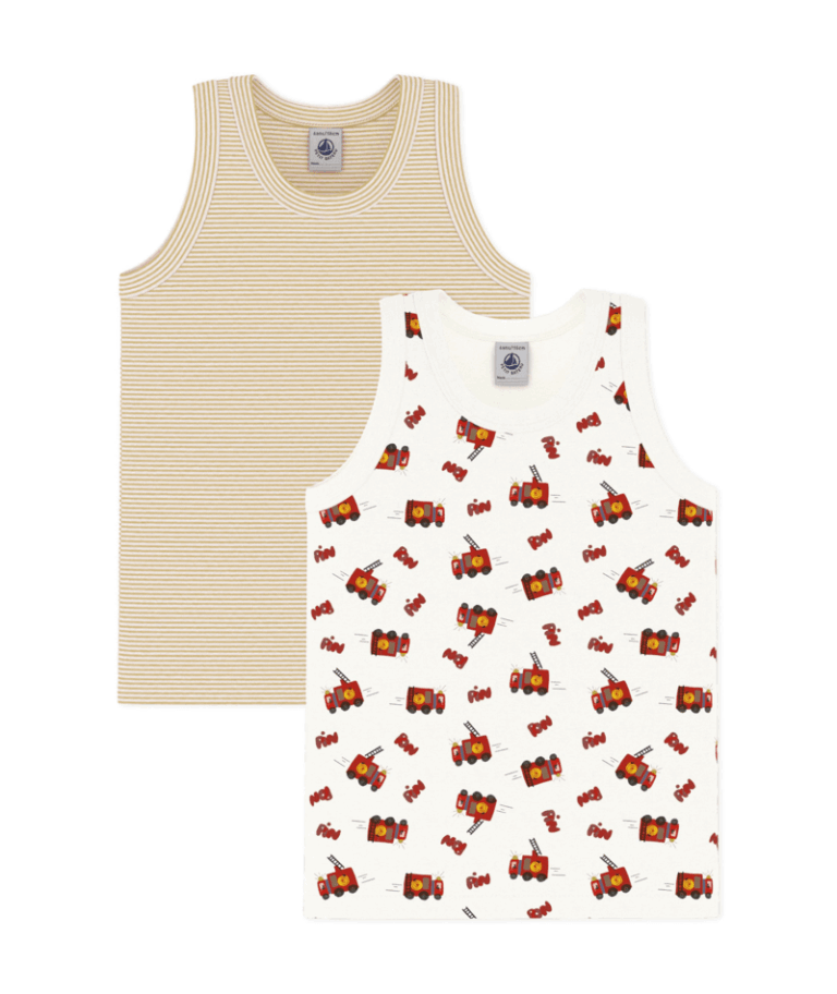 Set Kinderhemdjes - Brandweer - Petit Bateau