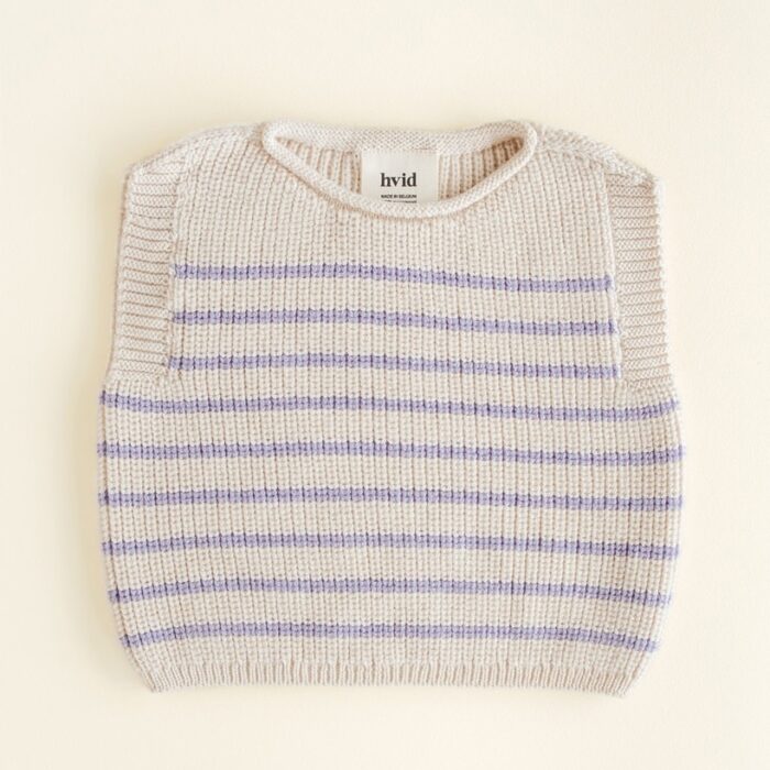 Vest Harvey - Cream/Lila - HVID