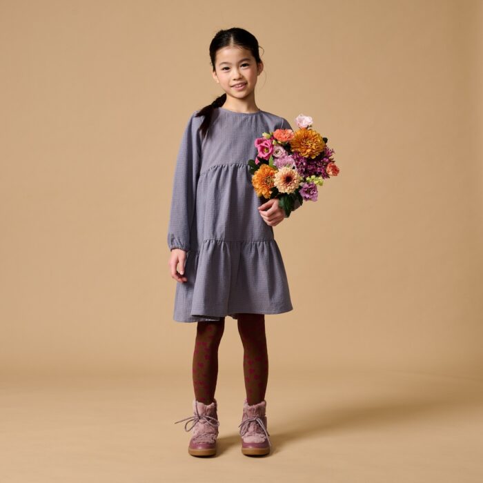 Check Dress - Blue Check - Petit Blush Check Dress - Blue Check - Petit Blush