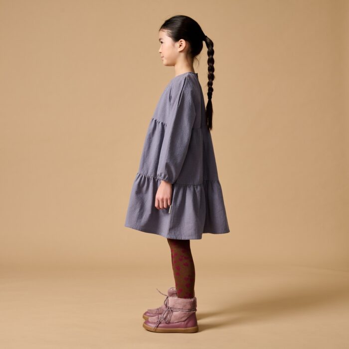 Check Dress - Blue Check - Petit Blush Check Dress - Blue Check - Petit Blush