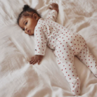 Fluwelen Babypyjama - Hartjes - Petit Bateau