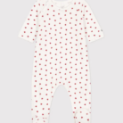 Fluwelen Babypyjama - Hartjes - Petit Bateau