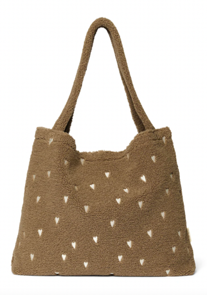 Mom Bag - Brown Teddy Hearts - Studio Noos