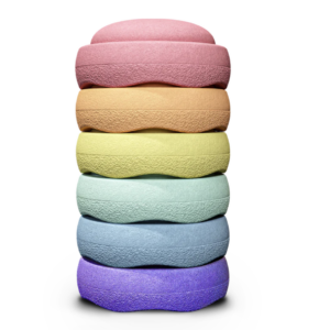 Rainbow Pastel - Set van 6 - Stapelstein